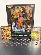 Dragon Ball Z History Box Super Saiyan 3 Son Goku Figure Japan New + Bonus Cards picture