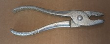 Decker Hog Ring Pliers Keokuk Iowa Vintage Silver 7” picture