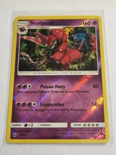 Scolipede 58/147 Pokemon Card Sun Moon Burning Shadows Rare Reverse Holo Foil picture