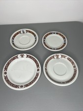 Vtg Shenango The Roosevelt Hotel New Orleans Plates And Saucers Lot Of 4 picture