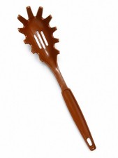 Vintage EKCO Brown Melamine Pasta Server Spoon MCM Spaghetti Utensil Cooks picture