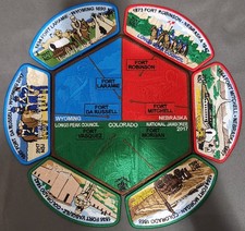 2017 National Jamboree, Longs Peak Council BSA Famous Forts Puzzle Patch Set Lot picture