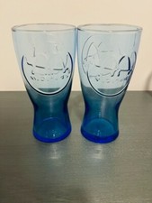 McDonald's Retro 1961 Cobalt Blue Glasses Set of 2 picture