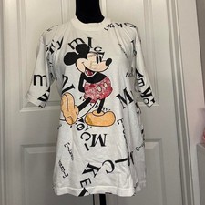 Vintage Disney Originals Mickey All-Over Print T-Shirt – 80s/90s – L/XL picture