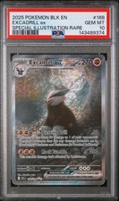 Excadrill EX 168/086 - PSA 10 - Special Illustration Rare - Pokemon Black Bolt picture