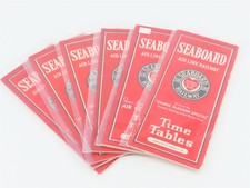 LOT of 6 Vintage SAL Seaboard Air Line Public Timetables 1931, 1933, & 1934 picture