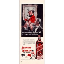 1943 Johnnie Walker Scotch Whiskey Original Vintage Print Ad picture