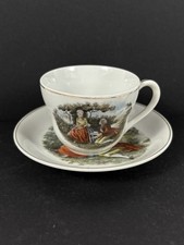 Vintage Chugai China Victorian Style Demitasse Cup & Saucer Occupied Japan picture