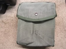 US Gunner Pouch Case w/ Alice Clips Old School OD Nylon 200 rd New Old Stock picture