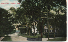 Postcard MA Norwell Massachusetts Street Scene 1910 Vintage  A12 picture