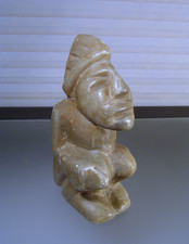 Pre Columbian Style Hand Carved Stone Figure picture