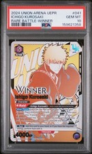 2024 UNION ARENA ICHIGO KUROSAKI PSA 10 RARE BATTLE-WINNER BLEACH TYW picture