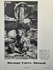 Shaman Priest Oyrot Tribe Medicine Man Soviet Russia Vintage Print Ad 1931 picture
