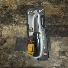 Camillus Felix Fixed 3.75” Blade Fire Starter  Molded Sheath W/Belt Clip picture