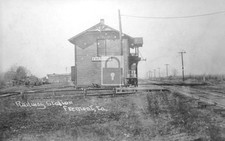 Railroad Train Station Depot Fremont Iowa IA - Reprint picture