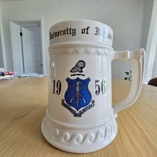 Balfour Beer Stein University of Illinois 1956 Pershing Rifles Aggie Tankard picture