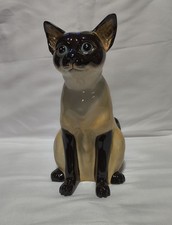 Hand-Painted Siamese Cat Ceramic Bank picture
