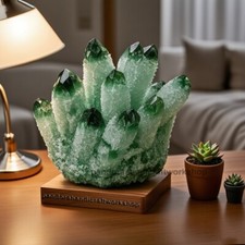 200g+Rare Large Raw Green Phantom Quartz Crystal Cluster Quartz Mineral Specimen picture