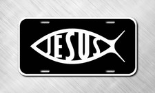Jesus Fish Bible Christian God Christ USA License Plate Auto Car Tag   picture