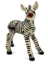 Vintage Goebel W. Germany Zebra Porcelain Figurine Black White picture