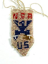 vtg 30s 40 Indian Beadcraft NRA Logo Eagle picture