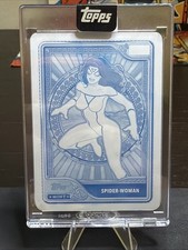 2026 Topps Marvel Mint Spider Woman 1/1  Cyan Printing Plate  picture