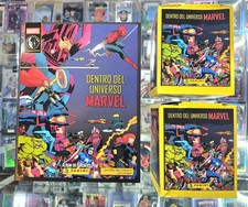 Panini Dentro del Universo Marvel Sticker Album + 2 Boxes 100 Packs Spanish. picture