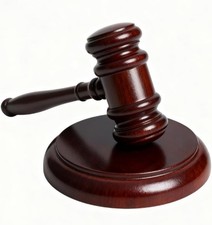Wooden Gavel and Sound Block Set, 9.8 Inch Judge Gavel with 4.8 Inch Block picture