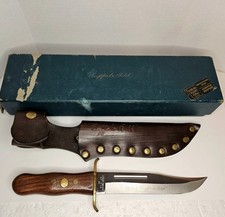 Vintage Schrade Walden 166 Buffalo Bill Bowie Knife Box Sheath Serial 02923 picture