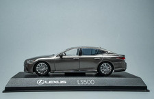 Kyosho 1/43 Lexus LS500 Metallic Grey w/ White Interior picture