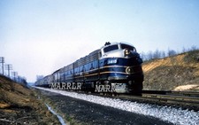 RR Photo-B&O BALTIMORE & OHIO 1410 F7A Passenger Action picture
