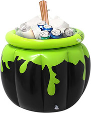 Halloween Inflatable Cauldron Cooler 23.6 X 26.3 Giant Inflatable Black Cauldron picture