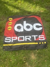 Rare Vintage ABC Sports Banner Football Broadcast TV 46” Television Game picture