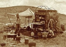 Wild West Texas Cowboy Chuck Wagon PHOTO Old West Cookie BBQ Chuckwagon Camp picture