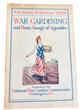 Original 1919 Victory Edition War Gardening  Home Storage of Vegetables Booklet picture