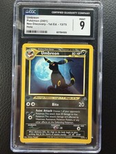 Pokémon 2001 Neo Discovery 1st Edition Holo Umbreon 13/75 CGC 9 picture