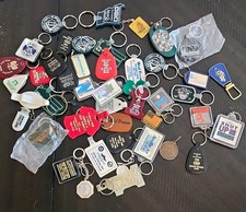 Vintage Advertising Keychain Lot Estate Collection  Hotel Souvenir 45  Pc picture