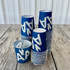55 WHOLESALE Vintage 1960s AMERICAN AIRLINES Wax-Coated Small Drinking Cups LOT picture