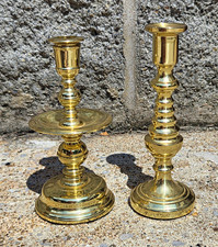 Vintage Baldwin Brass Candlestick Holders Set Of Two picture