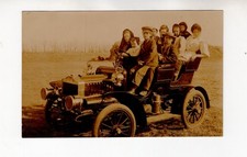 circa 1910 Real Photo Postcard / RPPC, People in an early Touring Car picture