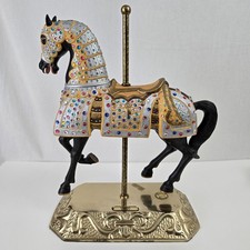 Carmel C-1900s Jeweled Knights Carousel Horse Statue 16” Limited 0623 of 1500 picture
