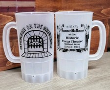 Vtg Midland TX Yucca Theatre Summer MuMmers Plastic Mug Souvenir Beer Cups RARE picture