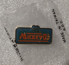 Vintage Blue McDonalds Mickey D’s 100% Service Lapel And Hat Pin - NEW picture