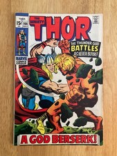 MIGHTY THOR #166 (1969) *Key Book* (VF) *Very Bright & Glossy* picture