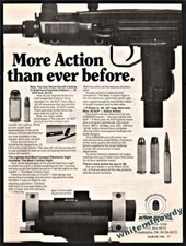 1986 UZI .45 ACP or .22LR Carbine PRINT AD picture