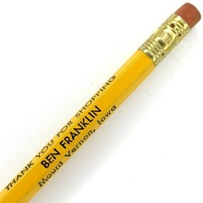 c1960s Mount Vernon IA Benjamin Franklin Advertising Pencil Retail Store Vtg G31 picture