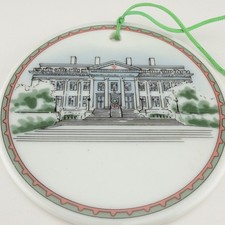 Vintage Tiffany & Co Ornament Porcelain American Red Cross Headquarters Building picture