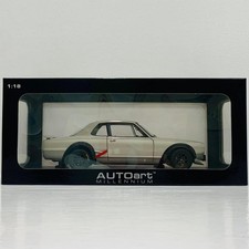 Autoart 1/18 Nissan Skyline GT-R KPGC10 Racing 1972 Silver Model Car picture
