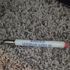 Vtg Scholfield Veterinary Supply Quincy IL Mexico MO Advertising Bullet Pencil  picture