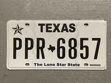 EXPIRED TEXAS LICENSE PLATE THE LONE STAR STATE RANDOM LETTERS- NUMBERS FAIR 🤠 picture